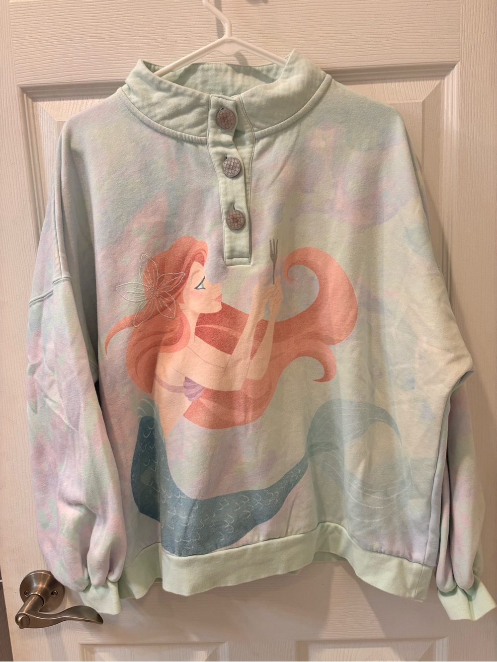 Disney Store Ariel Mermaid Graphic Pullover Sweatshirt